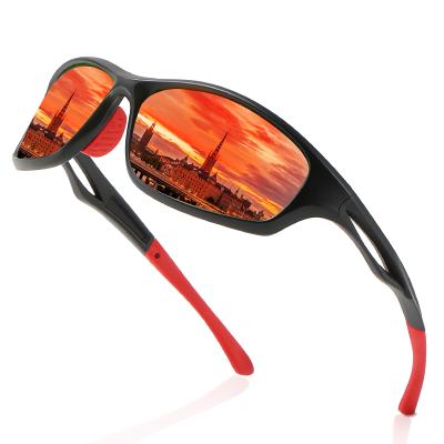 China Rectangle Sunglasses Ultralight Outdoor Sport Shades Lens Sports Sunglasses Sol Nits Polarized Cycling Hombre for sale