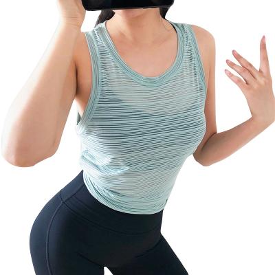 China Anti-pilling Women Loose Cool Workout Fitness Sports Racerback Tank Tops for sale