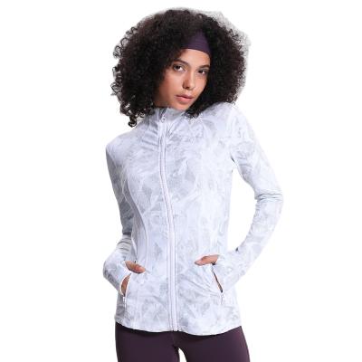 China OEM Fitness Wear Custom Lightweight Empty Breathable Women's Full Zipper Sports Jacket For Women Yoga Jacket for sale