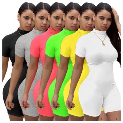 China 2021 QUICK DRY Women's Short Set Bodycon Overalls Rompers Biker Equipment One Piece Bib Overalls for sale