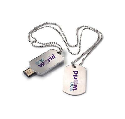 China Fillinlight Metal Dog Tag USB Training Logo Custom Promotional USB 2.0 Flash Memory for sale