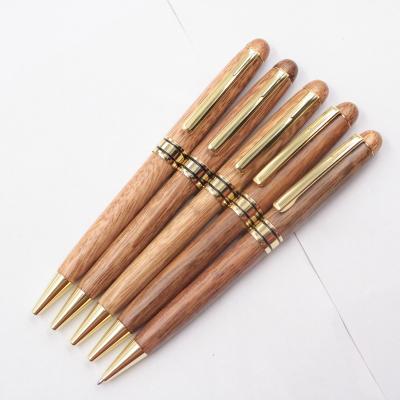 China office & School Pen Fillinlight High Quality Walnut Wooden Ballpoint Pen With Custom Logo for sale