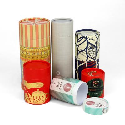 China Wholesale Eco-Friendly Recyclable Luxury Round Food Round Makeup Gift Box Cosmetic Packaging Paper Tube for sale