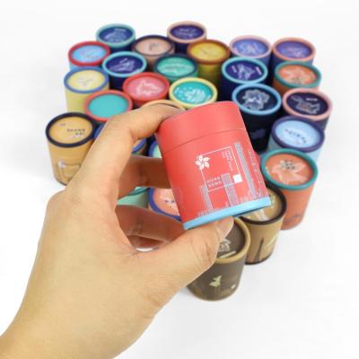 China Recyclable Luxury Mini Food Grade Tea Canister Tube Box Bulk Paper Packaging for sale