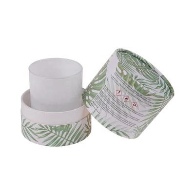 China Empty Newspaper Distribution Tour Recyclable Luxury Rigid Tube Packaging Cylinder Printing Container Candle Jar Holder Box for sale