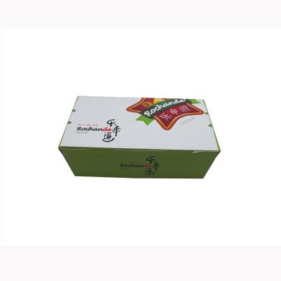 China Fast Food Paper Hamburger Sandwich Box Bread Boxes Recycled Materials Cake Food Packaging for sale