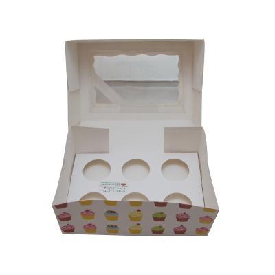 China Customized Recyclable Cupcake Box Wholesale for sale