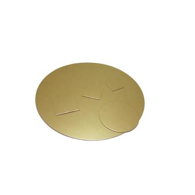 China Recyclable Wholesale Custom Gold or Silver Paper Tray Cake Board Round Cupcake Stand Cake Stand for sale