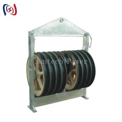 China 916 Series Large Diameter Rope Pulley ACSR720 Conductor Nylon Sheaves For Wire Rope for sale