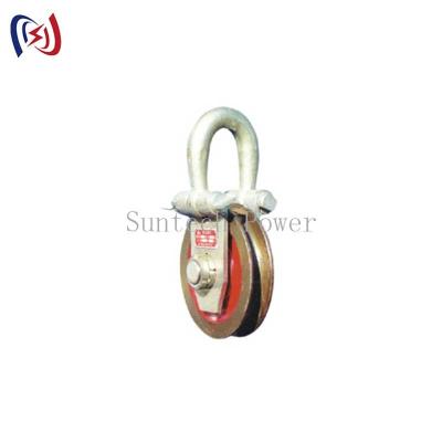 China Round Cable Chain Hoisting Hooks Lifting Point Balance Block And Tackle Rope Hoist for sale