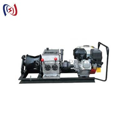 China 4M/Min - 24M/Min Fast Powered Cable Winch Machine Gasoline Shaft Drive Engine for sale