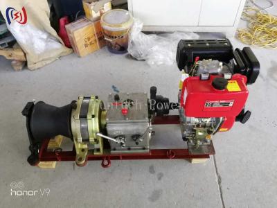 China 0.6T - 5T Cable Winch Machine Shaft Drive Engine Gasoline Transmission Line Stringing Tools for sale