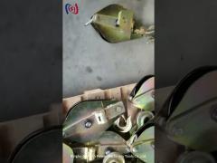 transmission lines dual sheave hoisting knots iron lifting block and tackle