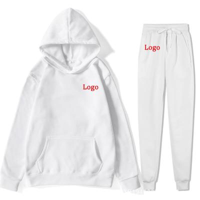 China Customized Thick Warm Breathable Ladies Jogging Suit Set Two Piece Clothing 2 Piece Set Fleece Joggers Blanket Girls Fashion Plain Tracksuit for sale