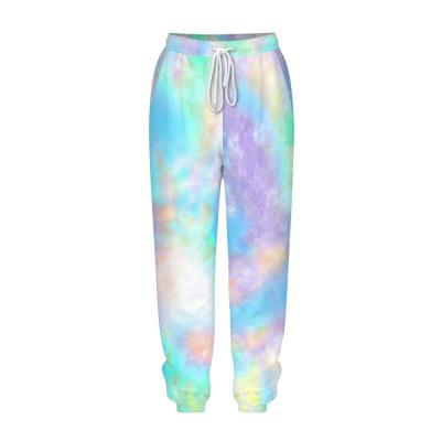 China Autumn Tie Dye Women's Anti-pilling Trouser Pants 2021 Fashion Sweatpants Designer Trousers Track Sweat Pants For Women BKJC001 for sale