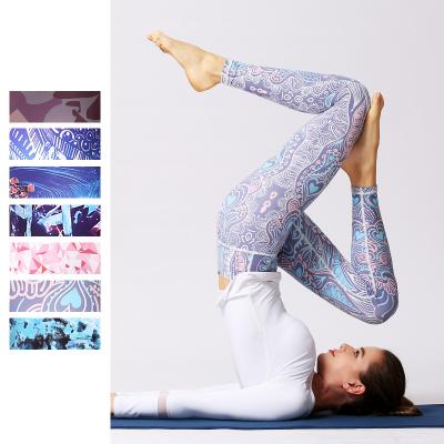 China High Waist Women Fitness Breathable Gaiters Sports Running Yoga Pants Hot Printing Pants Plus Size for sale