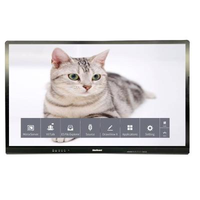 China Aluminum Frame Iboard 65 75 86 Inch Multi Touch Radio Capacitive Sharing Pen Writing WIFI BT Software With Whiteboard Finger Annotation for sale