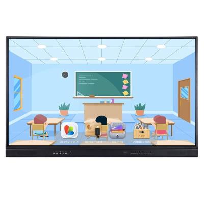 China OEM 65 Inch UHD 4K Electronic Visualization Smart Board Aluminum Flat Touch Screen Education Digital Fram Whiteboard Interactive Whiteboard System For Teaching for sale