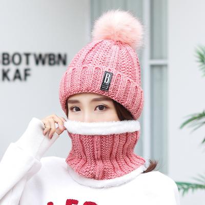 China COMMON Designer Custom Designer Beanie Hat Women's Unisex Wool Fur Knit Knitted Beanie Winter Hat And Scarf Set For Men for sale