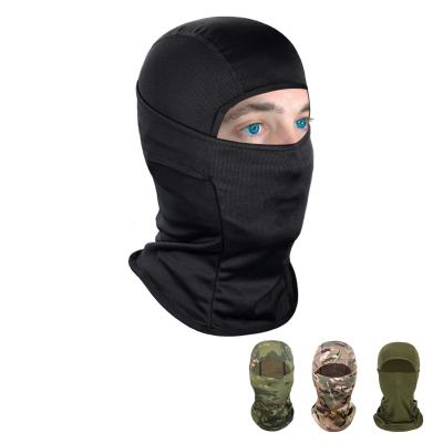 China COMMON Fashion COMMON Custom Camouflage Polyester Hat Winter Hat Winter Sport One Hole Logo Designer Motorcycle Face Mask Empty Tactical Balaclava for sale