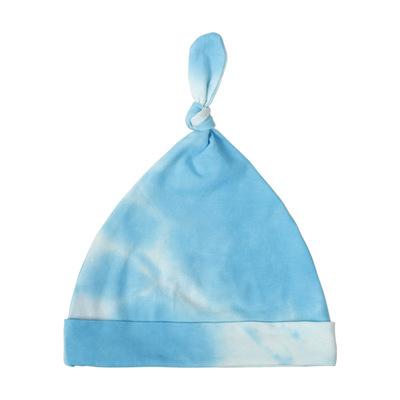 China Wholesale Baby Toddler Rainbow Dye Tie Hospital Baby Beanie Turban Hats Cotton Comfortable Warm Top Knot Cloth Baby Caps For Baby for sale