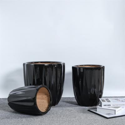 China Modern cheap hot sale indoor quality and garden large size ceramic pots ceramic planter for sale