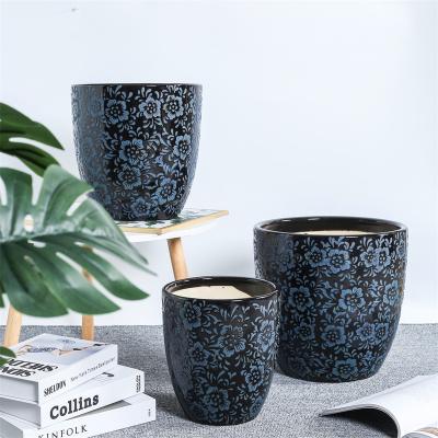 China Modern High Quality Serving Indoor Decorative Ceramic Pots For Plants for sale