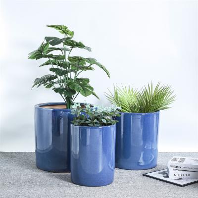 China Modern Fine Quality Indoor Outdoor Hotel Decoration Ceramic Flower Pots Big Sale for sale