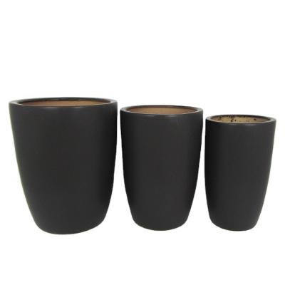 China Modern Creative Succulent Ceramic Flower Planter Pot SET OF 3 FLOWER POT For Planting Small Trees Outdoors for sale