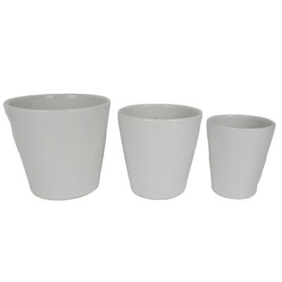 China Modern Top Sale Guaranteed Quality Decorative Modern Indoor Ceramic FLOWER POT 3 SET for sale