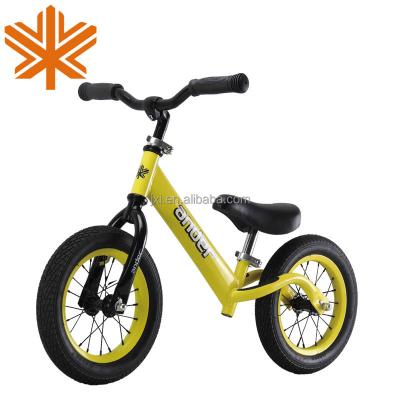 China Kids Toys Bike ANDER Alloy No Pedal Mini Yellow Kid Running Balance Bicycle for sale