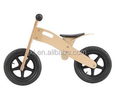 China Safety Wooden Frame EVA Wheel Toys Bicycle For Balance Bike for sale