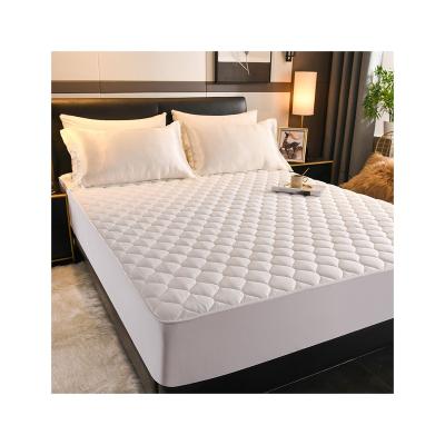 China RANSGER 100%cotton Waterproof Premium Hypoallergenic White Raincoats Protect Cover Bed Insect Quilted Mattress Cover for sale