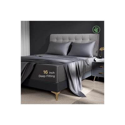 China Best price top quality viable tencel 4 piece bedding set flat sheet for sale