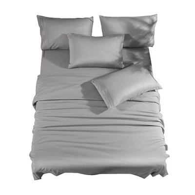 China Sustainable Wholesale White 200TC Hotel Duvet Cover Fitted Sheet Set 100% Cotton Bedding Set for sale