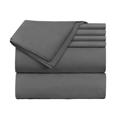 China Wholesale Cheap Home Textile Double Single4pcs 100% Egyptian Cotton Viable Home Hotel Brushed Microfiber Sheet Bedding Se for sale