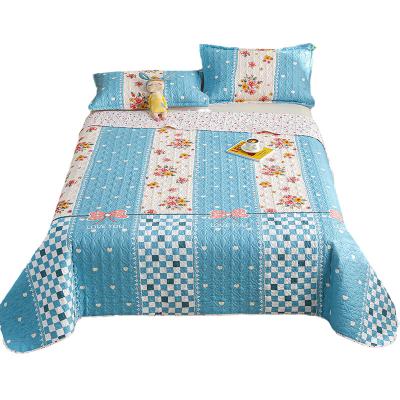 China Plain 100% Polyester Factory Directly Sell Jacquard Factory Cut Bed Quilt Cover for sale