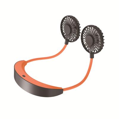 China 2021 Travel Hand Free Popular Long Span 5200mAh Portable Hanging Neck Fan for sale