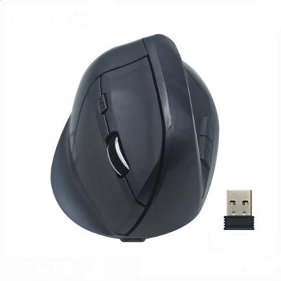 China 1600DPI 5 Finger Buttons Chargeable Optical 2.4G Wireless Vertical Ergonomic Mouse for sale