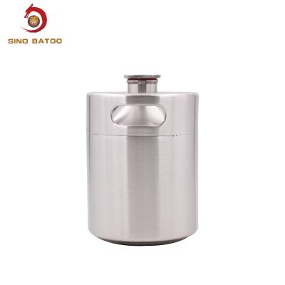 China Custom Logo 64oz Food Grade Stainless Steel Wine Kegs for sale