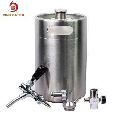 China Stainless Steel Durable Solid 5L Pressurized Beer Kegs for sale