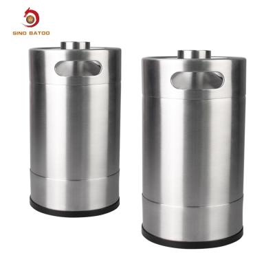 China High Reusable 5 Litre Mini Beer Kegs , SS304 5 Liter Mini Keg Home Brew for sale