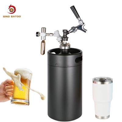 China Insulated Vacuum Ball Lock Mini Keg , Carbonated Drink Ball Lock Soda Keg for sale