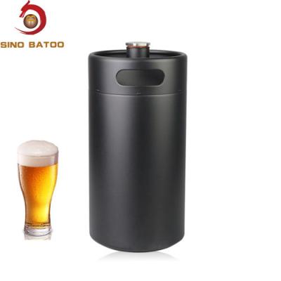 China Black Powder Coating 5L Insulated Mini Keg for sale