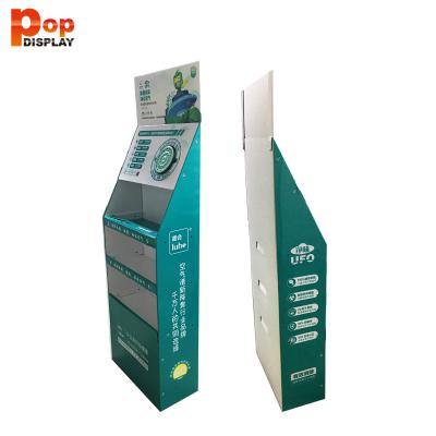 China Double Sided Cardboard Display Racks Floor Stand Display for sale