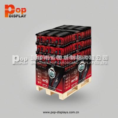 China Recyclable High Quality Double Sided Retail Promotion Supermarket Pop Floor Pallet Display for sale