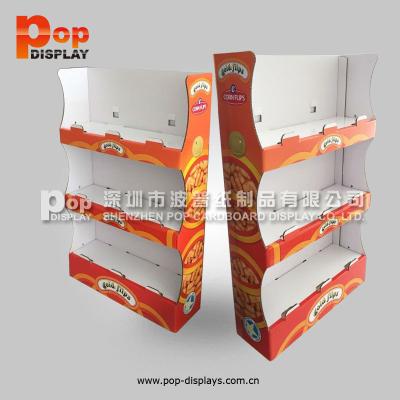 China Customize Partner Cardboard Display Unit Store Mounted Hanging Shelves / Wall Systems for sale