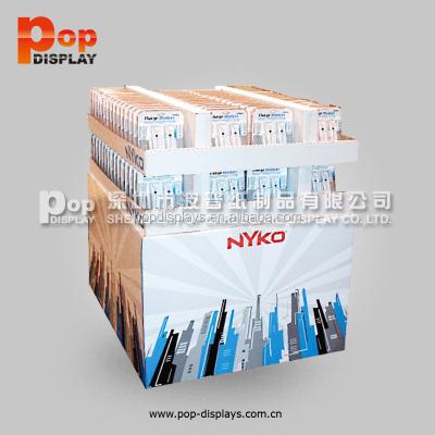 China cardboard pallet paper display stand, corrugated cardboard furniture, corrugated cardboard pallet display for sale