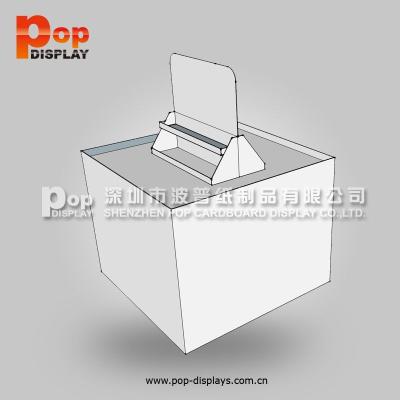 China Retail double sided high quality promotion supermarket paper packaging recyclable box for sale