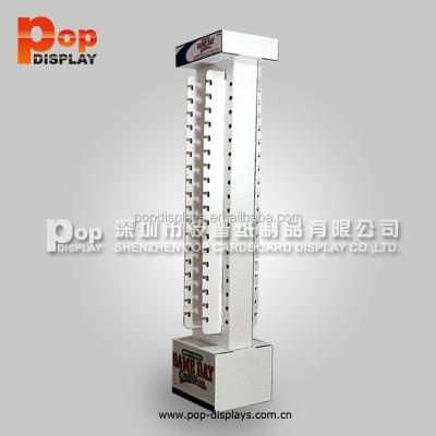 China Waterproof two side shopping carton floor display stand white dot for sunglass for sale